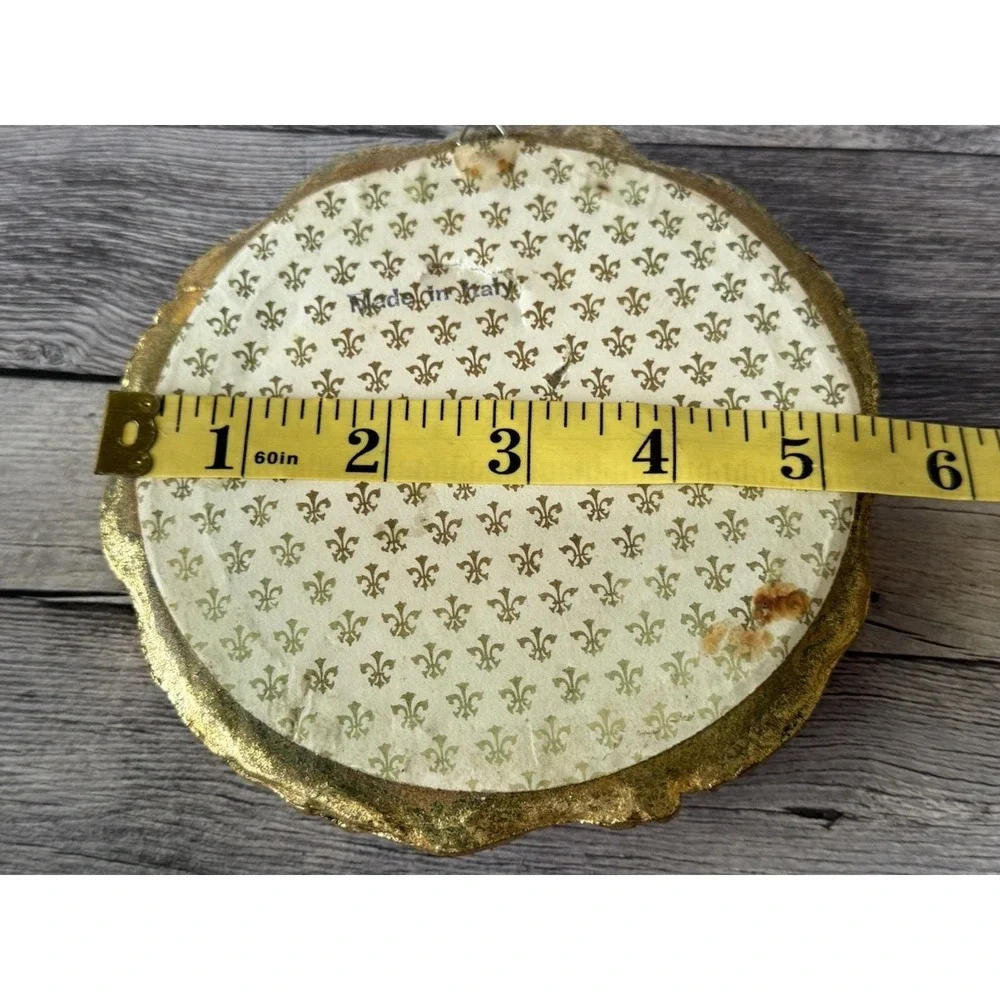 Vintage Italian Florentine Gold Gilt Wall Mirrors 2PC Set Octagon Baroque 7